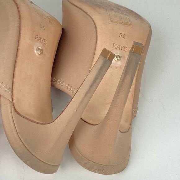 RAYE Nude Slip-on Sandals Heels - Picture 13 of 15